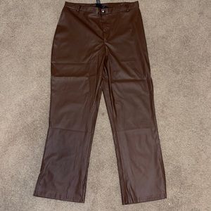 Brown Leather Pants